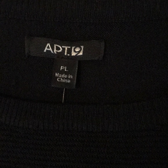 NWT APT 9 Mock bottom light sweater - Picture 3 of 6